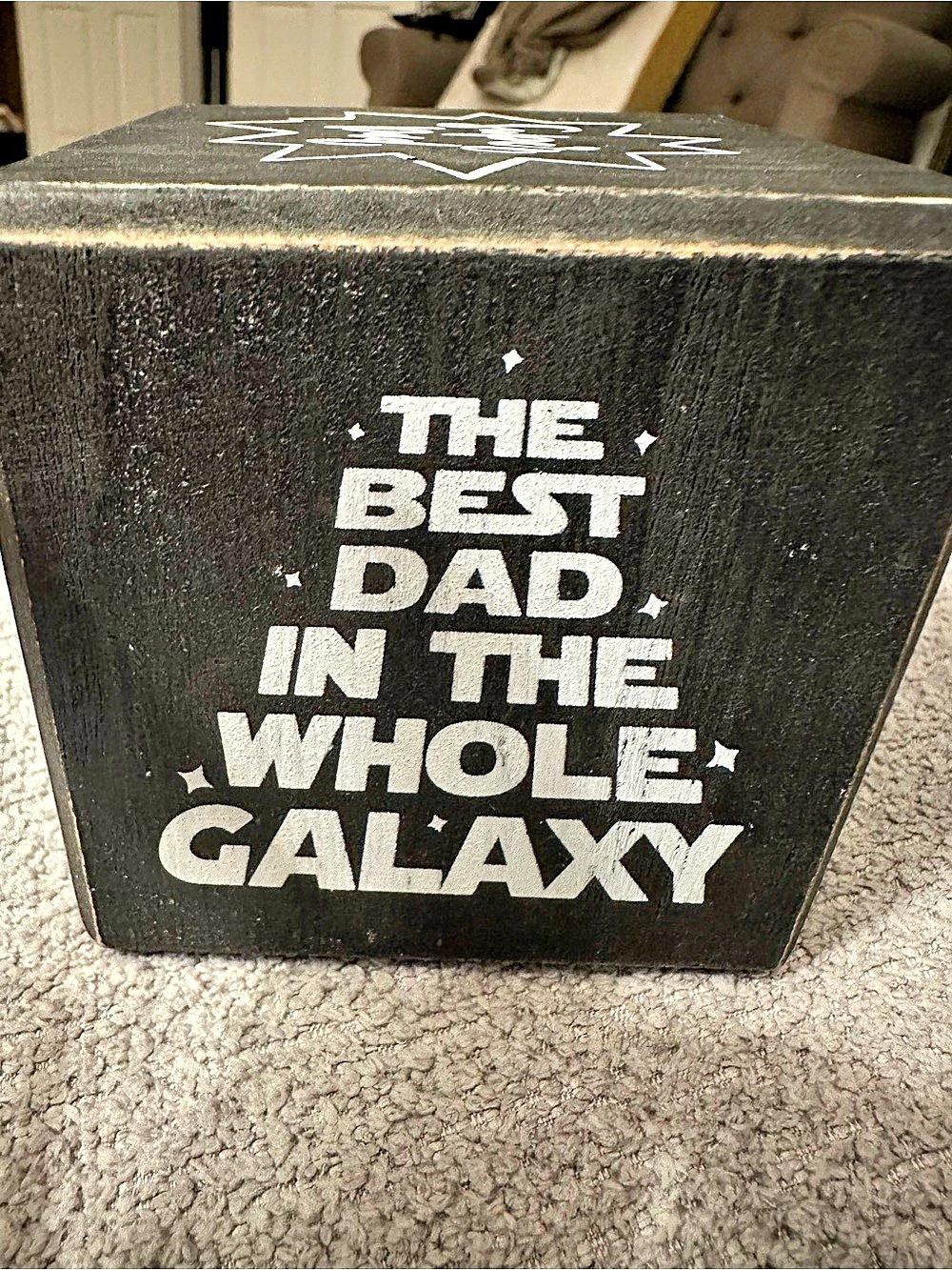 Black & White Best Dad Decor New
